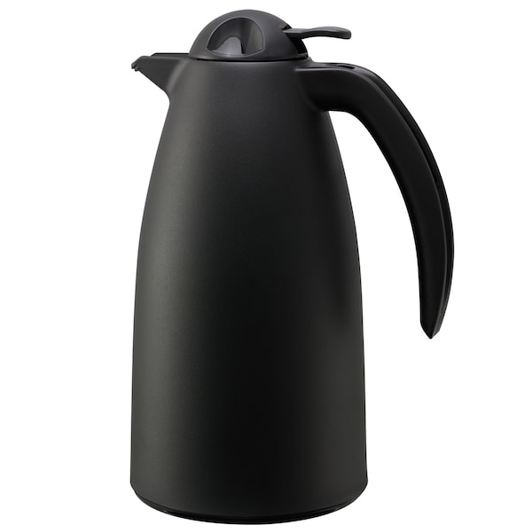 Alpha Carafe, 1 L, Glass Vacuum Insulated, Black